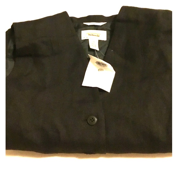 Talbots Irish Linen Vest Petite Sz 10 - Picture 3 of 9